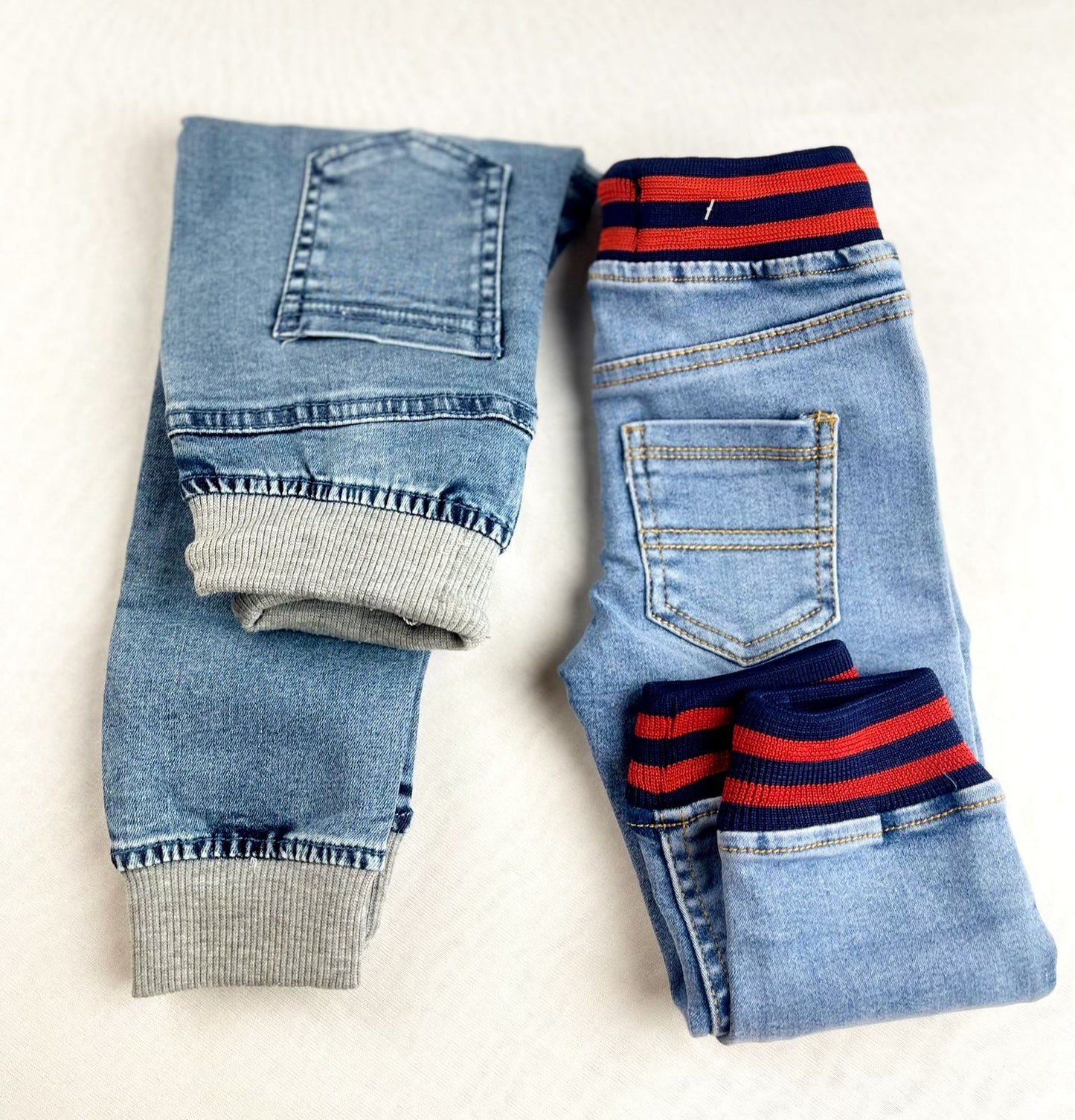 Denim jeans pant with ash border